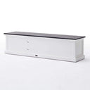 Halifax Contrast Tv-meubel 180 cm | Wit/Zwart - afbeelding 10