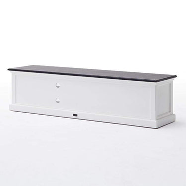 Halifax Contrast Tv-meubel 180 cm | Wit/Zwart - afbeelding 10