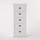 Halifax Opbergkast met 5 lades 132 cm | Wit - Mooier Thuis