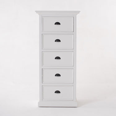 Halifax Opbergkast met 5 lades 132 cm | Wit - Mooier Thuis