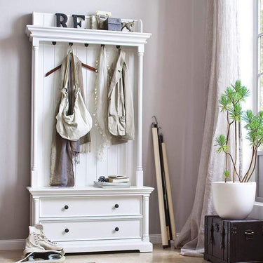 NovaSolo Provence Kapstok met 2 lades | Wit