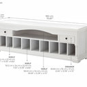 Provence Tv-meubel 180 cm | Wit - afbeelding 4