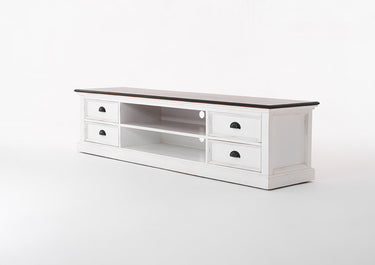 Halifax Accent Tv-meubel 180cm met 4 lades | Wit/Bruin - afbeelding 11