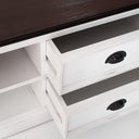 Halifax Accent Tv-meubel 180cm met 4 lades | Wit/Bruin - afbeelding 4