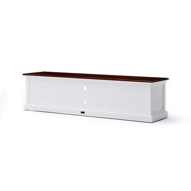 Halifax Accent Tv-meubel 180cm met 4 lades | Wit/Bruin - afbeelding 7