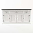 Halifax Contrast Buffetkast 140 cm | Wit/Zwart - afbeelding 9