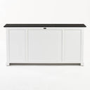 Halifax Contrast Buffetkast 140 cm | Wit/Zwart - afbeelding 8