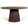 Eettafel Mokka Rond - Donkerbruin Ø150cm