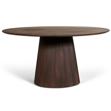 Eettafel Mokka Rond - Donkerbruin Ø150cm