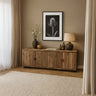 Dressoir Roots gerecycled hout 6 deuren 240 cm - bruin - Mooier Thuis