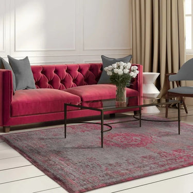 FadingWorld 8261 vloerkleed - grijs en roze - Mooier Thuis