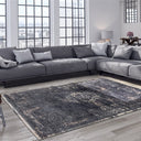 FadingWorld 8263 vloerkleed - antraciet en crémewit - Mooier Thuis