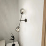 LINEAR 2-lichts wandlamp - Smoked glas - zwart en grijs - Mooier Thuis