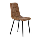 Eetkamerstoel Yerevan - Microleder Cognac