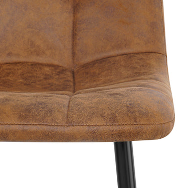 Eetkamerstoel Yerevan - Microleder Cognac