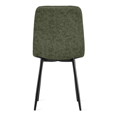 Eetkamerstoel Yerevan - Microleder Groen