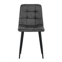 Eetkamerstoel Yerevan - Microleder Antraciet