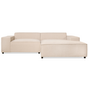 Hoekbank Lara - Stof Beige Rechts