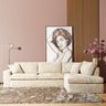 MySofa hoekbank rechts Teddy | beige ribstof - 271 cm breed - Mooier Thuis