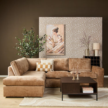 MySofa Teddy Hoekbank Kaneel Divaan Links + 2,5-zits - afbeelding 5