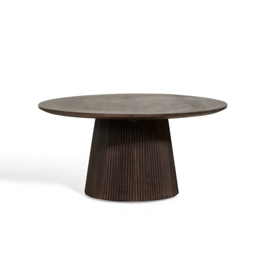 Bijzettafel Mokka - Donkerbruin Ø80cm