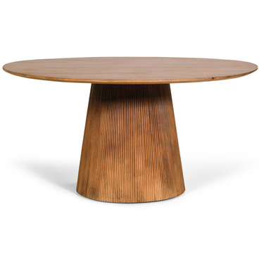 Eettafel Mokka Rond - Lichtbruin Ø120cm
