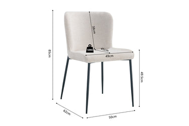 Eetkamerstoel Lisa Stof Beige