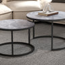 Salontafel 'Boston' Decor Glas Steen Grijs