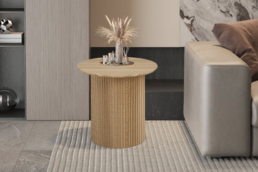 Salontafel 'Lagos' 50 cm Rond Decor Eik Naturel