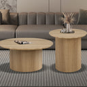Salontafel 'Lagos' 80 cm Rond Decor Eik Naturel