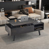 Salontafel 'Justine' Opklapbare top Decor Donkerbruin