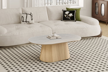 Salontafel 'Vigo' 120 cm Decor Naturel Eik Baroque Grijs
