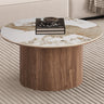 Salontafel 'Evora' 80 cm Rond Glanzend Steen Pandora