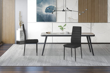 Eetkamerstoelen Cato/Kenzo Zwart - Set van 4