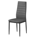 Eetkamerstoelen Cato/Kenzo Grijs - Set van 4