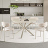 Tafel 'Noa' 120 cm Rond Baroque Beige - Grijs Voet