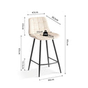 Counterstoel Juta Beige