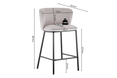 Counterstoel Arthur Beige