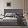 Bed 'Roma' 160x200 met lattenbodem Stof Grijs