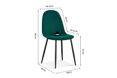 Eetkamerstoel Boy Groen Fluweel