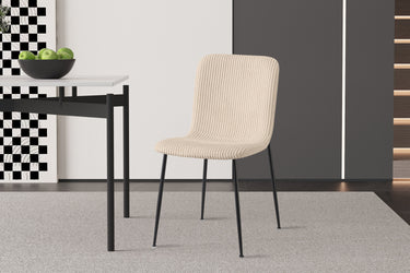 Eetkamerstoel Alice Corduroy Beige