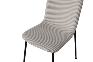 Eetkamerstoel Alice Corduroy Lichtgrijs