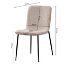 Eetkamerstoel Alice Bouclé Beige