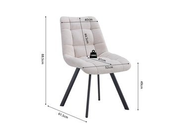 Eetkamerstoel Lizzy Beige