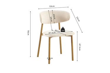 Eetkamerstoel Coco Naturel Beige