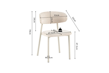 Eetkamerstoel Coco Creme Beige