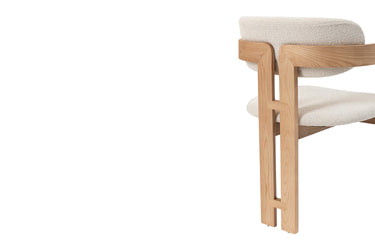 Eetkamerstoel Camille Naturel Essenhout met Armleuning