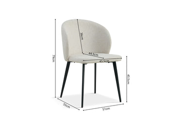 Eetkamerstoel Toledo Beige