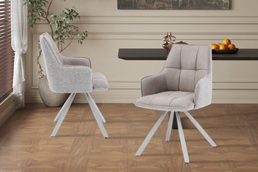 Eetkamerstoel Solenne Beige Draaibaar