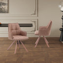 Eetkamerstoel Solenne Roze Draaibaar